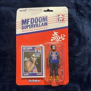 MF Doom Supervillain Action Figure - Blue, Black, and Orange